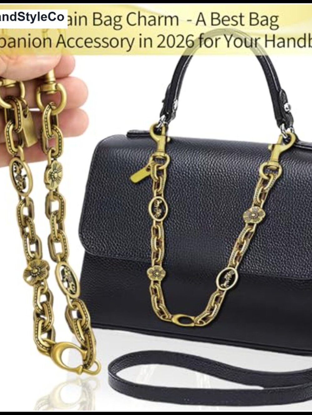 Metal Bag Chain Charm Purse Wallet Extender Strap Clip Accessory - Picture 5 of 6